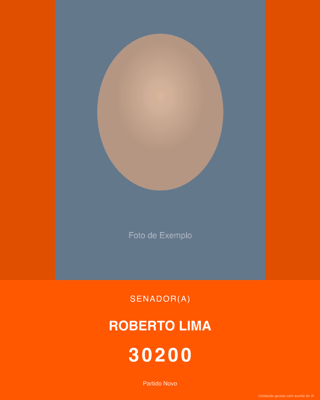 Santinho gerado por IA — NOVO