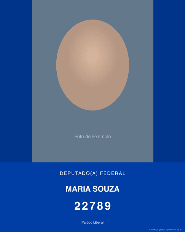 Santinho gerado por IA — PL