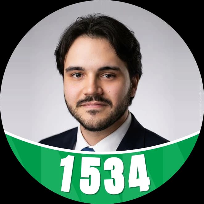 Praguinha do Leonardo: adesivo redondo com o número em destaque
