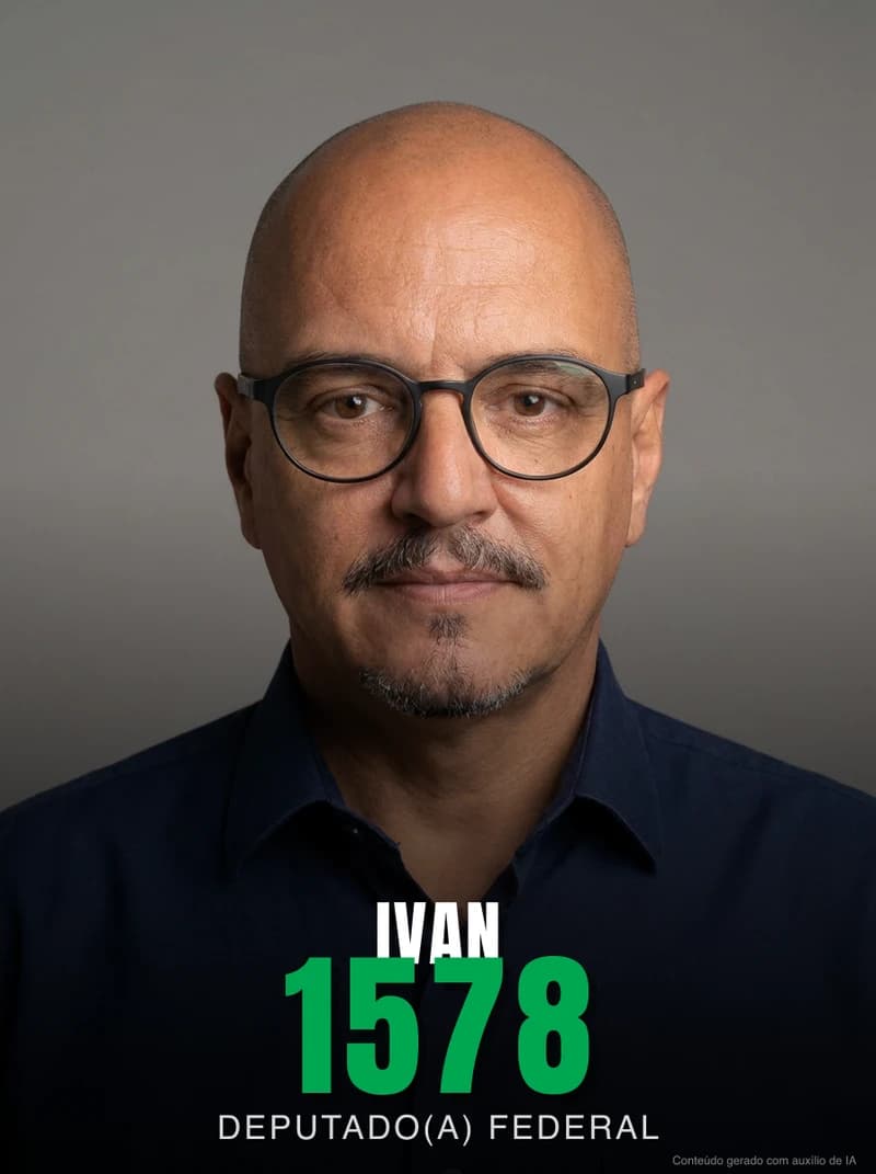 Santinho pronto de Ivan